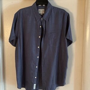 Lucky Brand Men's Casual Indigo Button Down Shirt